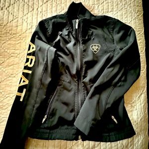 Women’s medium ariat jacket softshell with gold lettering